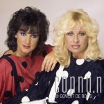 25-04-1984 Bonnie St. Clair and Jose Hoebee at studio in Amsterdam. Photo: Govert de Roos/Connu